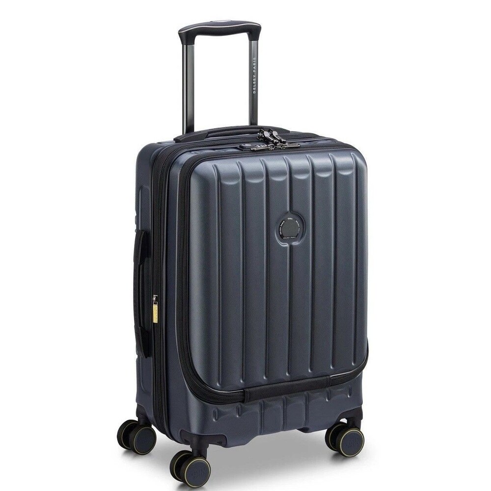 Delsey Paris Shadow 6.0 Carry-on Front Pocket Spinner Suitcase Luggage